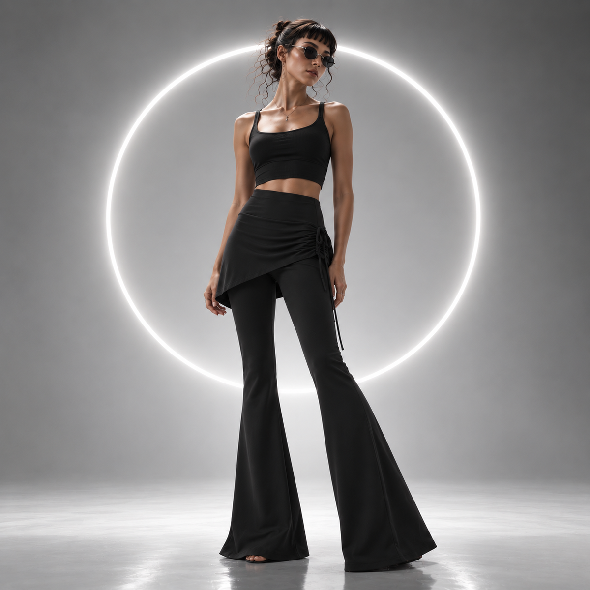 Noir's Flare Booty Skirt Leggings
