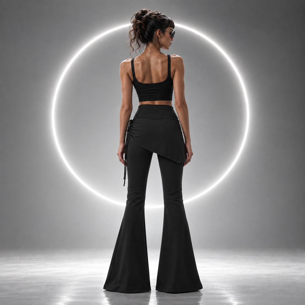 Noir's Flare Booty Skirt Leggings